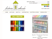 Tablet Screenshot of fabricshack.com